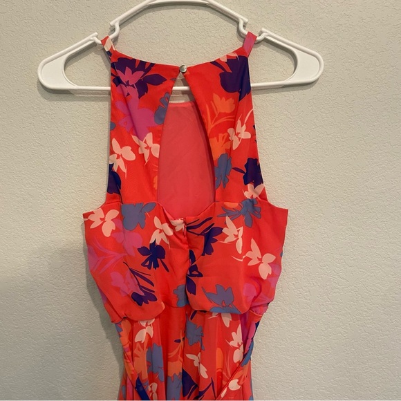 Vince Camuto Pink and Blue Floral High Low Dress Women’s Size 6 - Picture 11 of 16